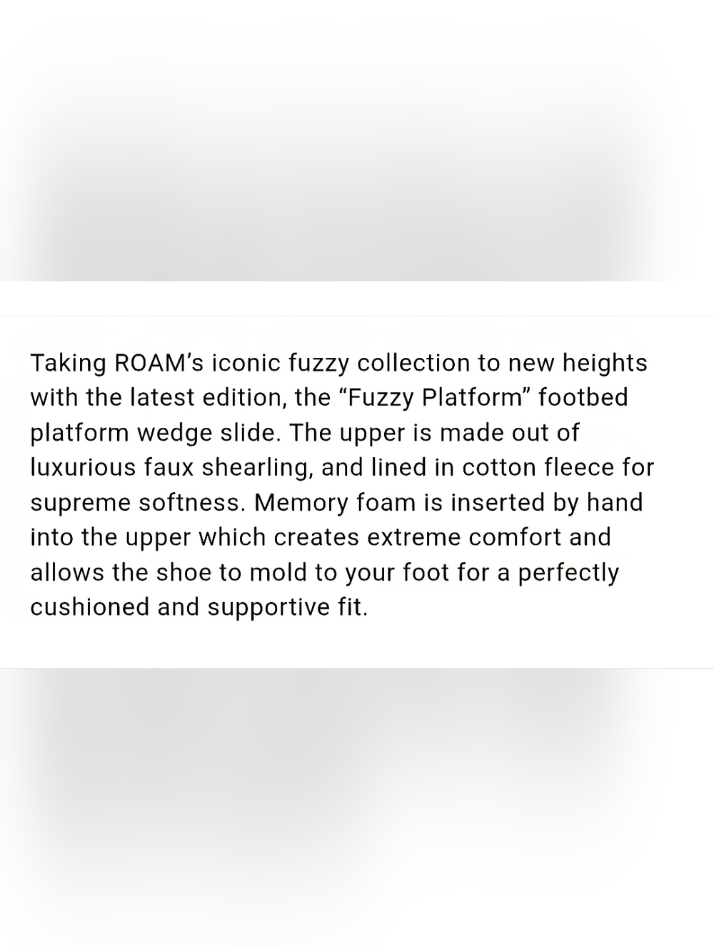 ROAM Cream Shearling Slide Sandals with Taupe Platform - Picture 9 of 10